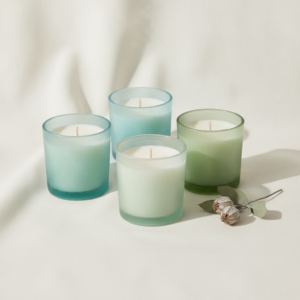 Sea Glass Candle Trio